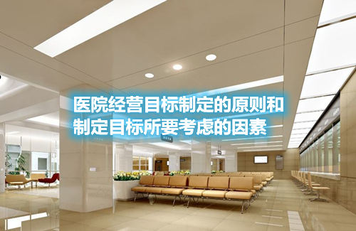 醫(yī)院經(jīng)營目標(biāo)制定的原則和制定目標(biāo)所要考慮的因素